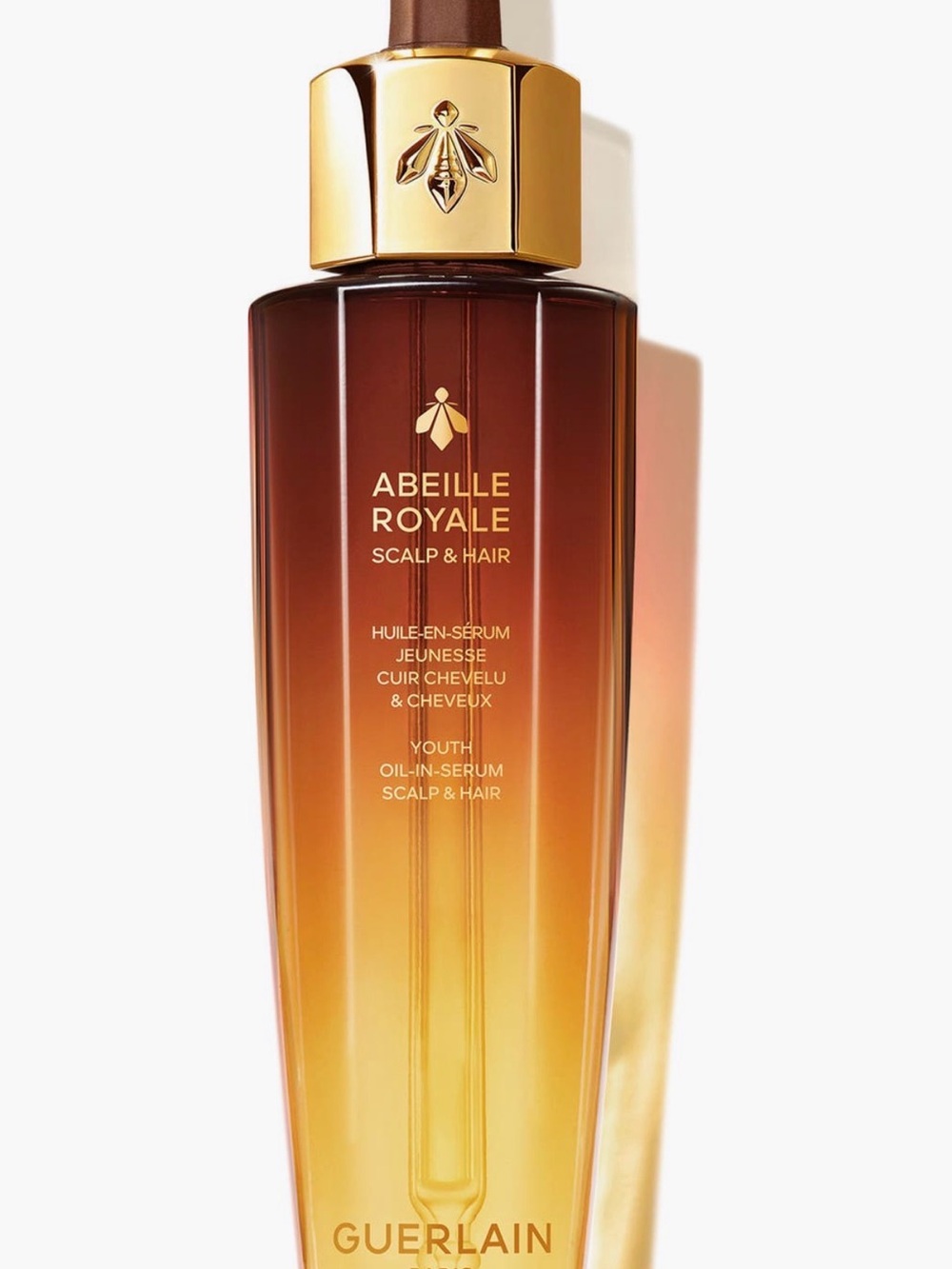 GUERLAIN Abeille Royale Scalp & Hair Serum - Brown & Gold Bottle